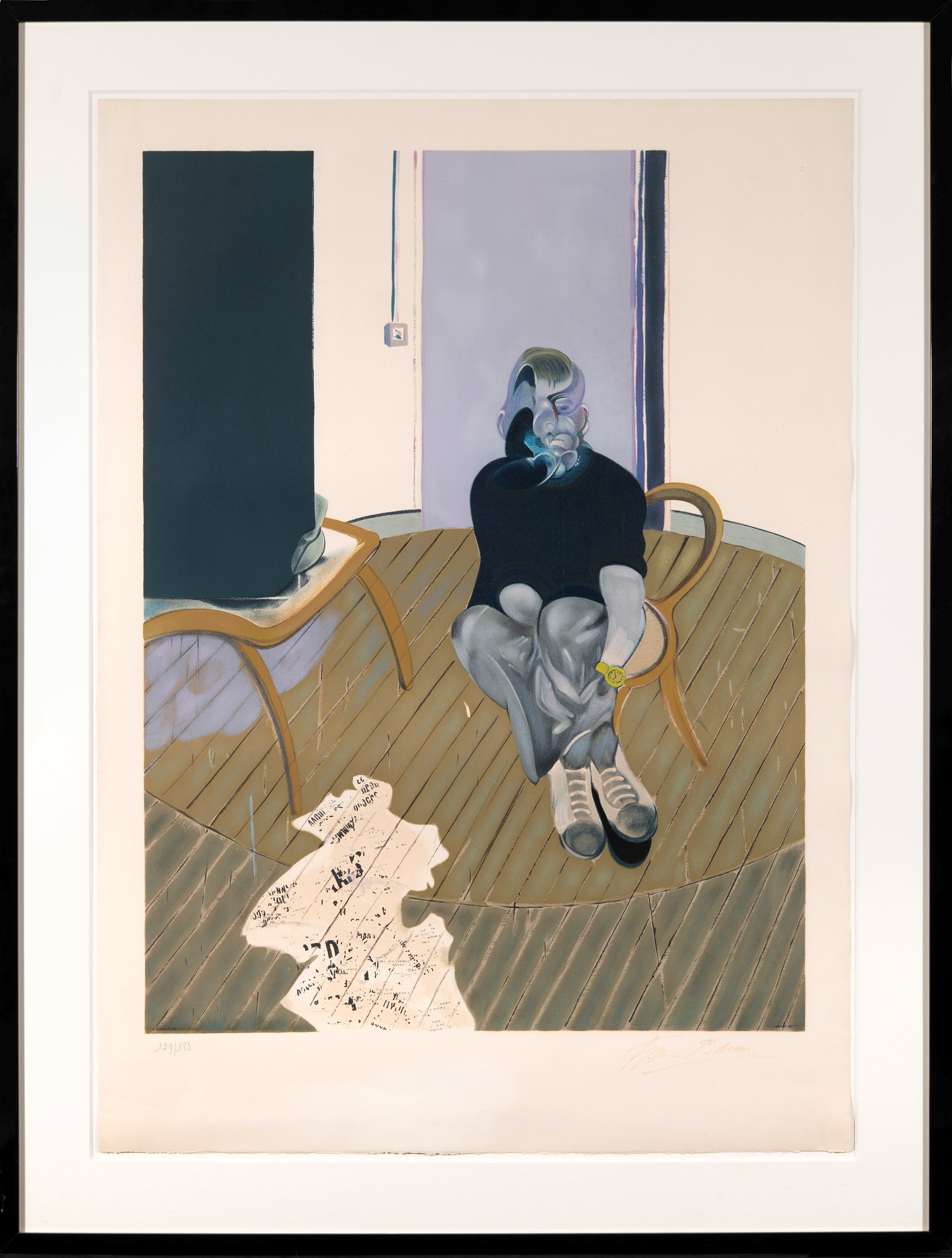 Artwork by Francis Bacon, after Self-Portrait (1973), Made of Lithograph on Arches paper 