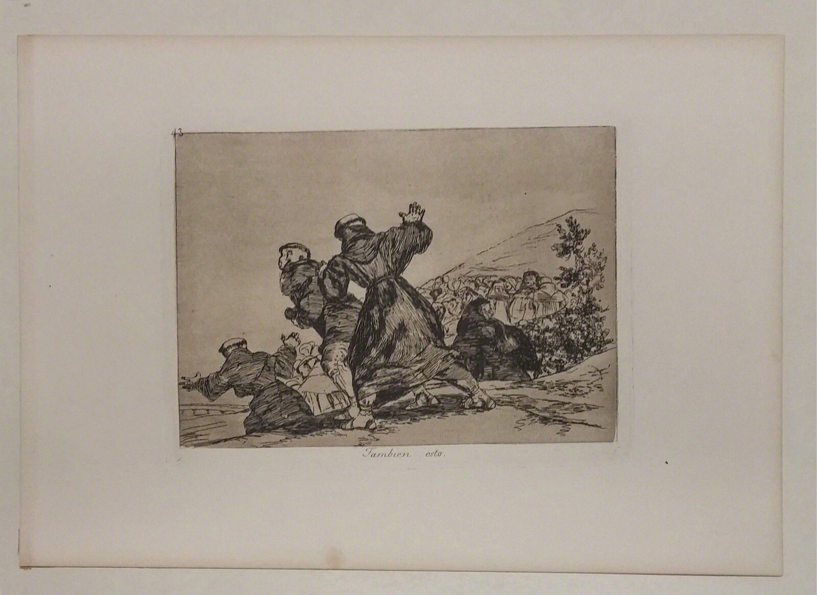 Artwork by Francisco José de Goya y Lucientes, Tambien Esto, Made of Etching, Drypoint Burnished Aquatint And Burnisher 