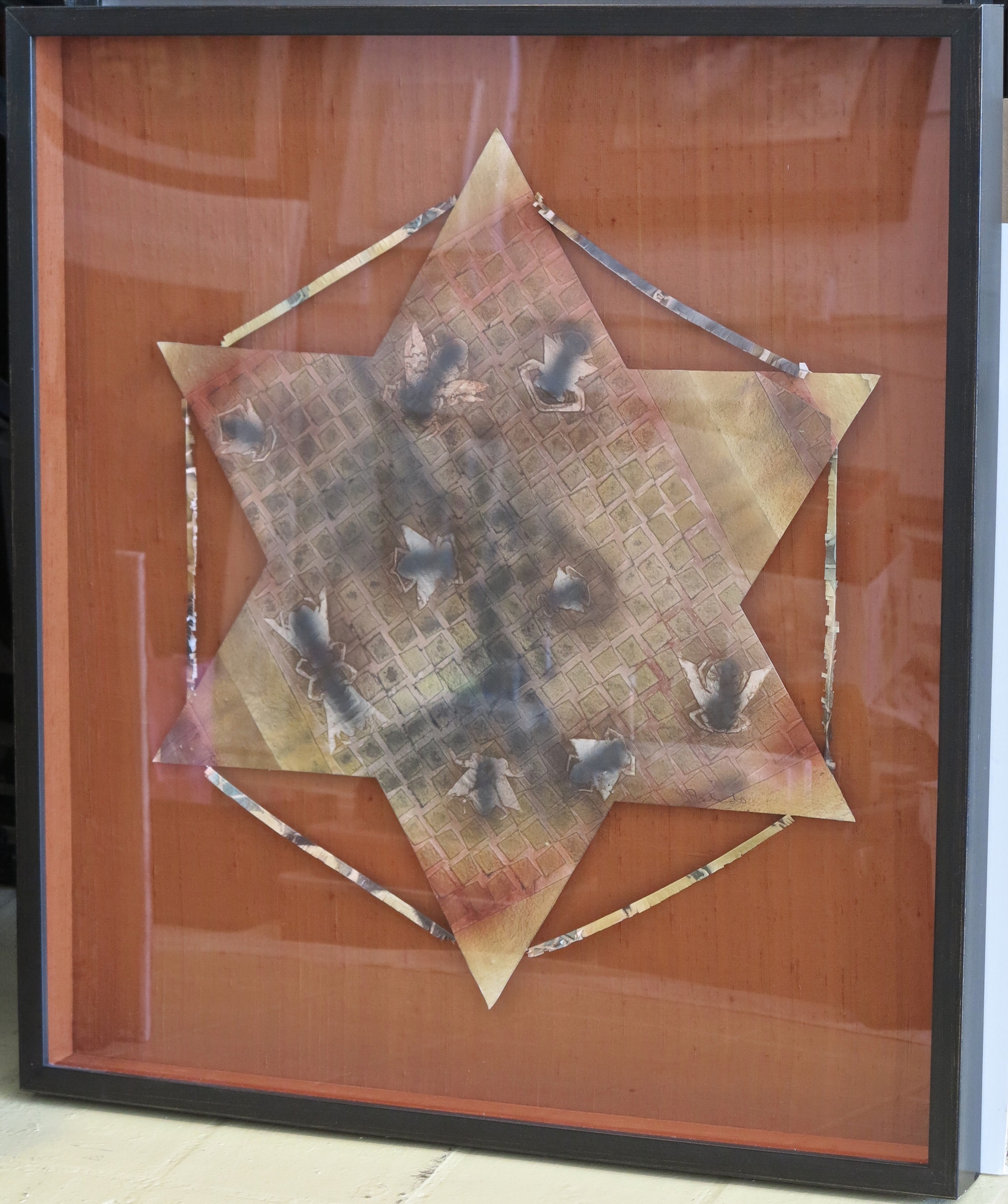 Artwork by Francisco Toledo, Cometa estrella con avispas, Made of Watercolor, With Stencil Print, On Hand Made Paper 