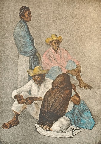 Campesinos by Francisco Zuñiga, 1980