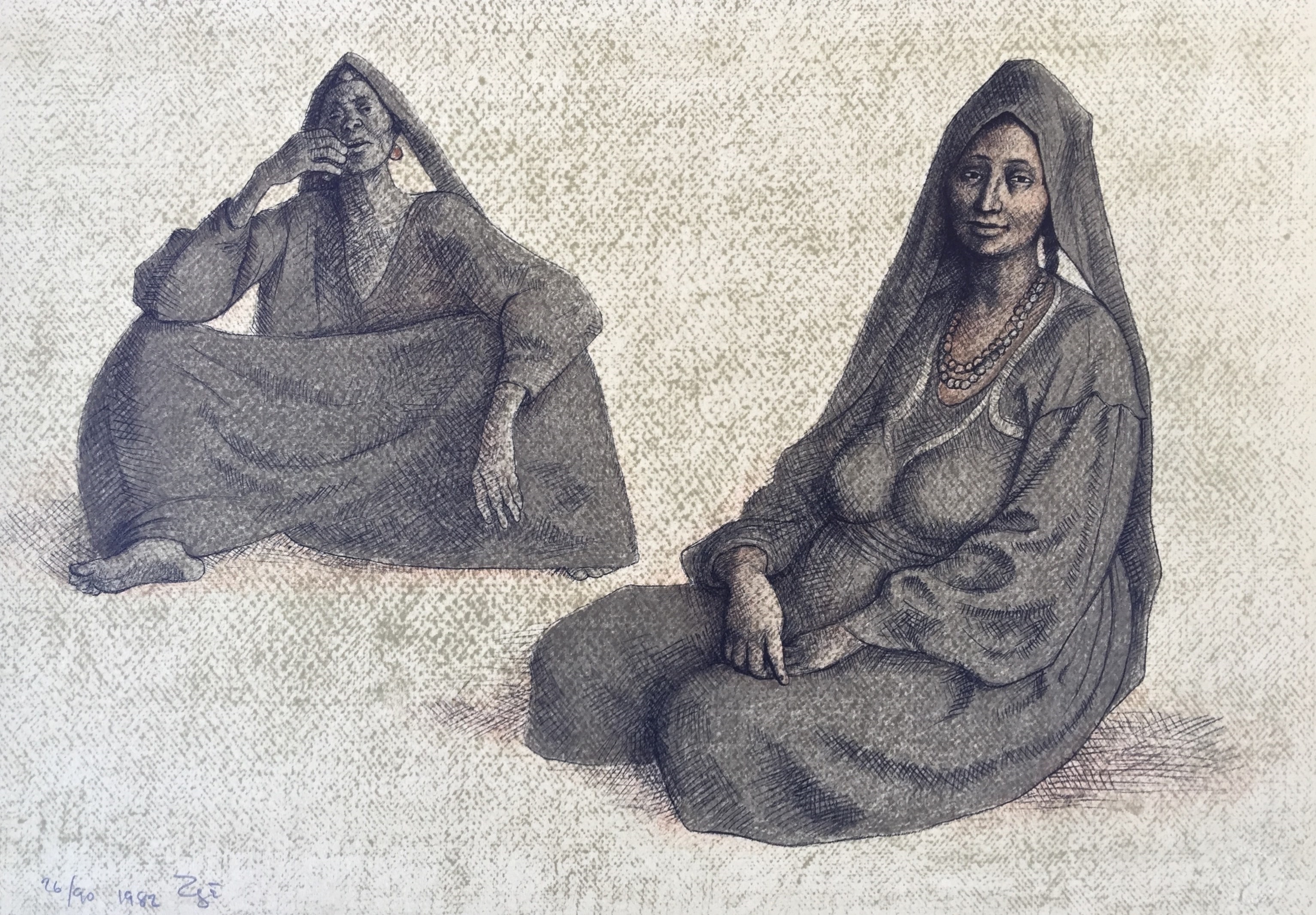 Impressions of Egipto (Egypt) plate 8 by Francisco Zuñiga, 1982