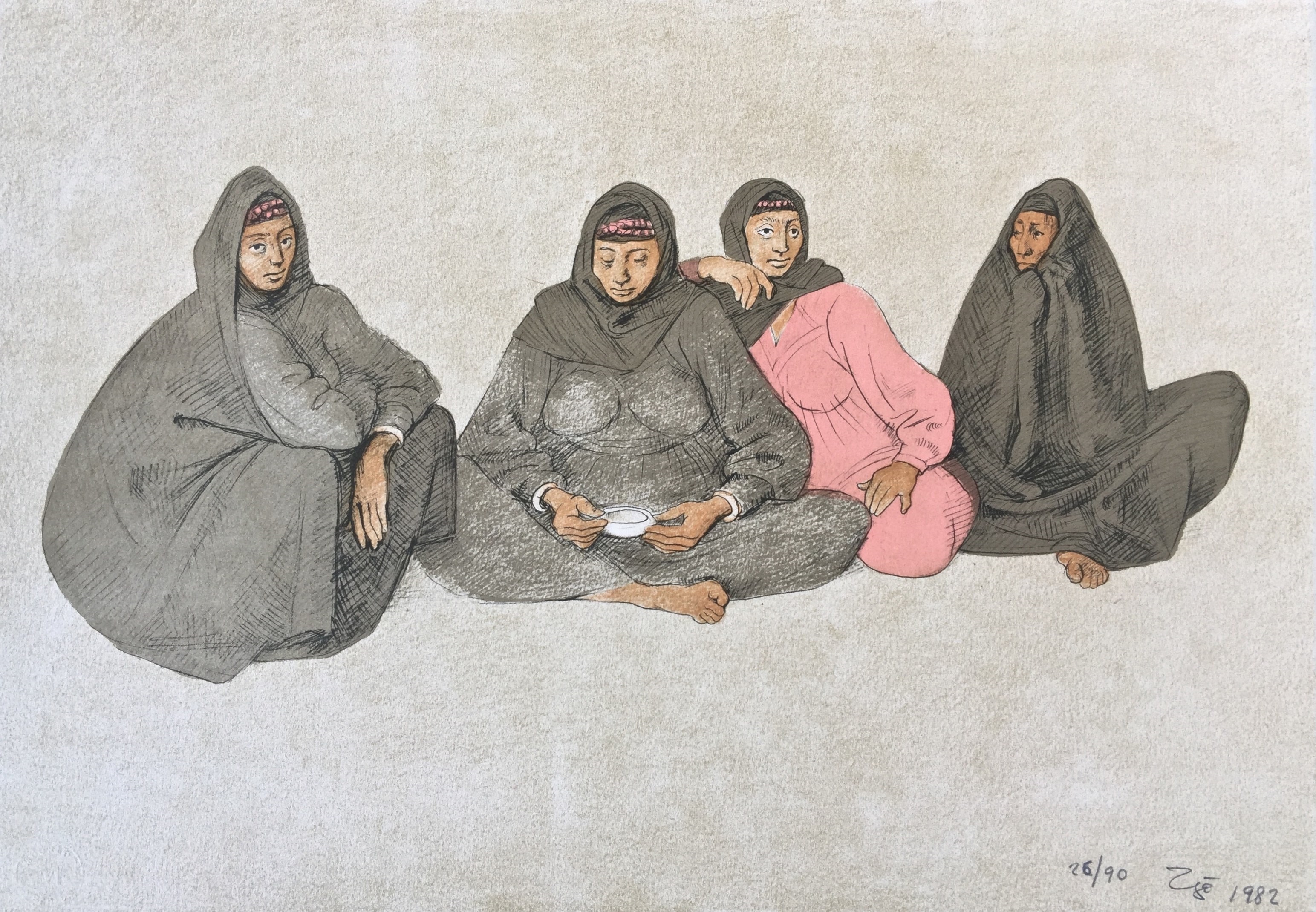 Impressions of Egipto (Egypt) plate 9 by Francisco Zuñiga, 1982