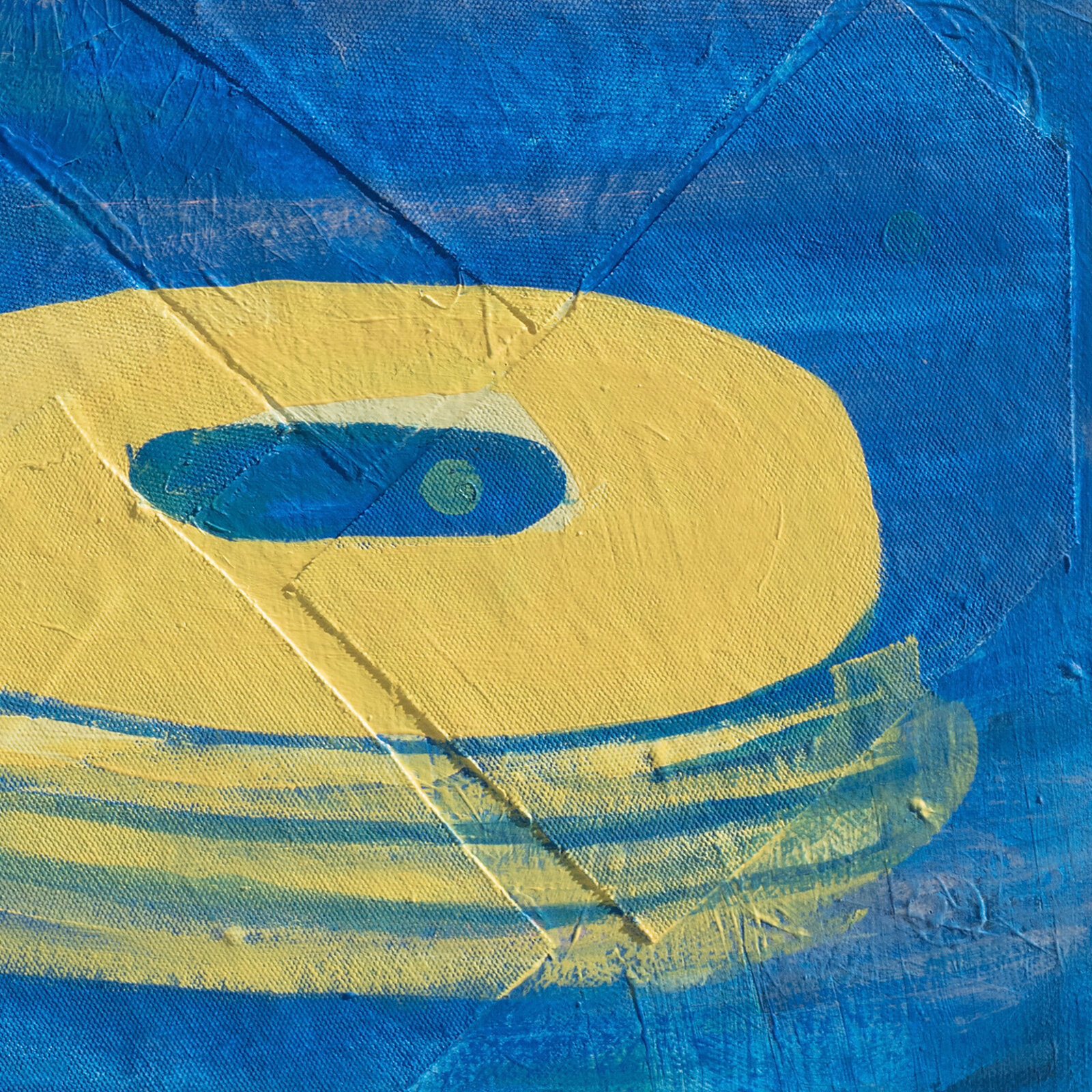 Artwork by Francks Francois Décéus, Return Voyage #2, Made of Acrylic and Collage on Canvas 