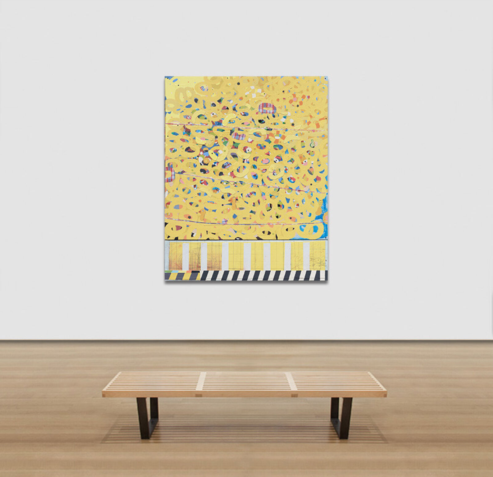 Artwork by Francks Francois Décéus, Spring Break Fun #3, Made of Acrylic and Collage on Canvas 