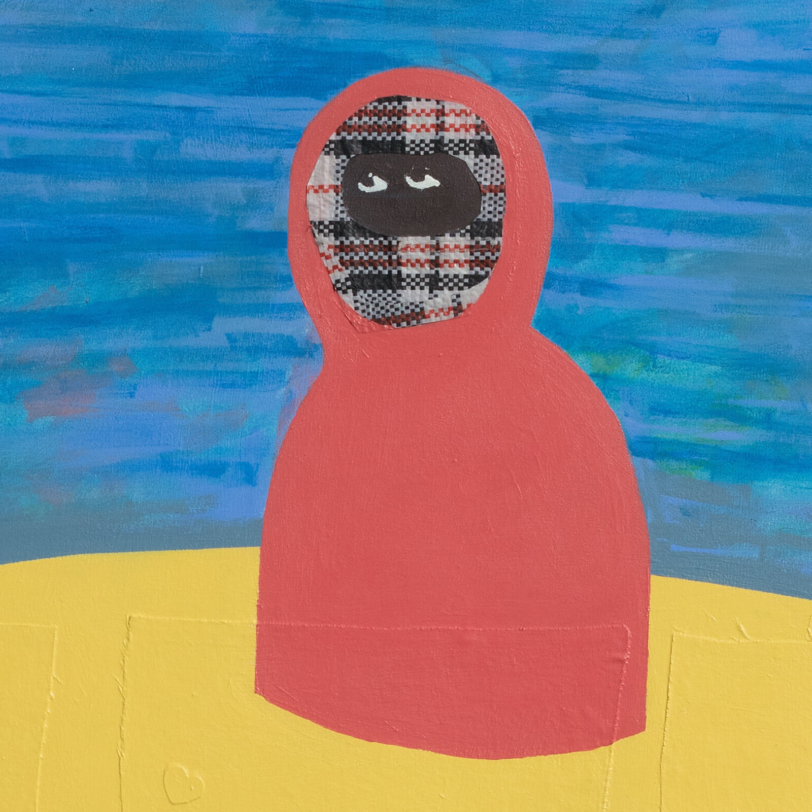 Artwork by Francks Francois Décéus, Spring Break Morning #1, Made of Acrylic and Collage on Canvas 