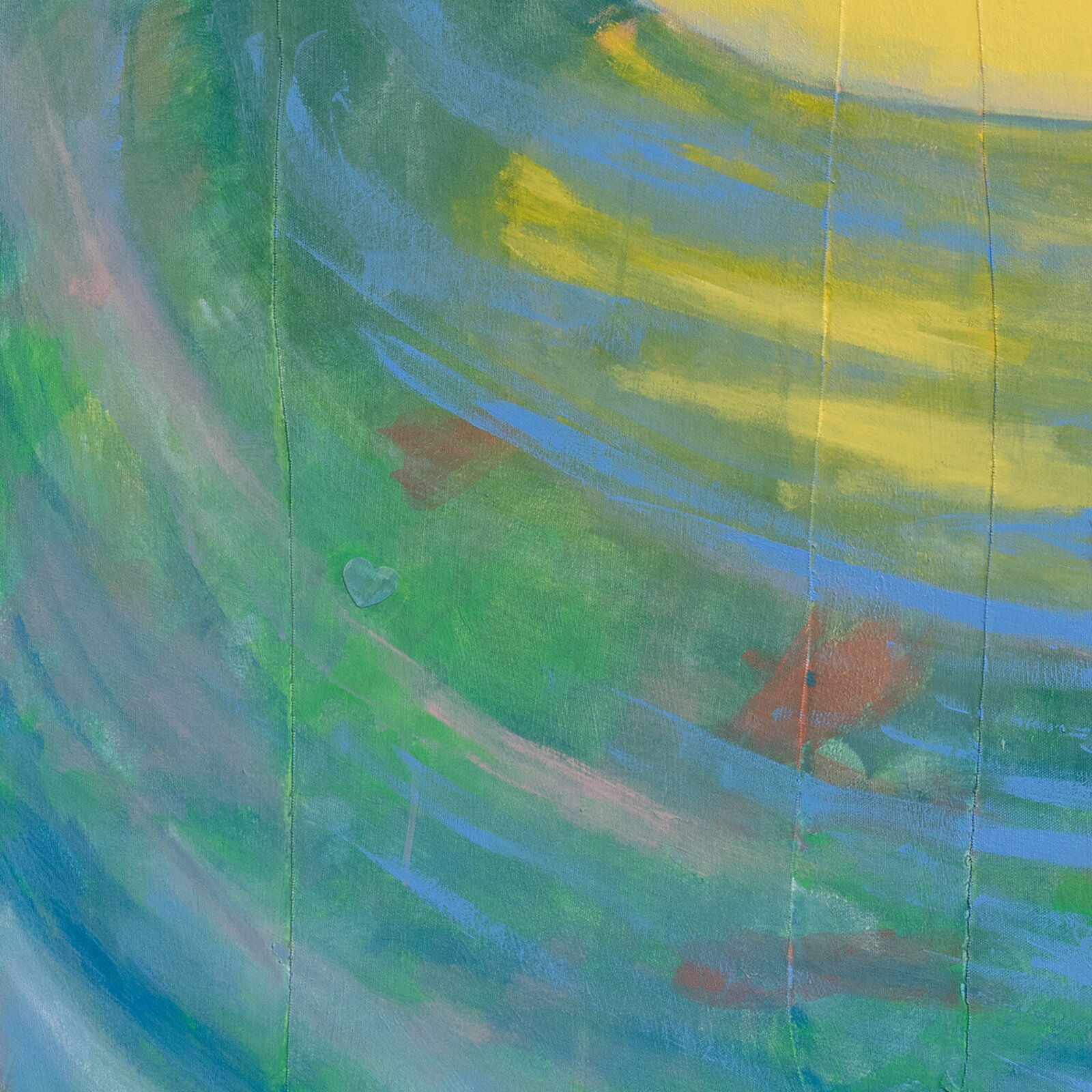 Artwork by Francks Francois Décéus, Spring Break Morning #1, Made of Acrylic and Collage on Canvas 