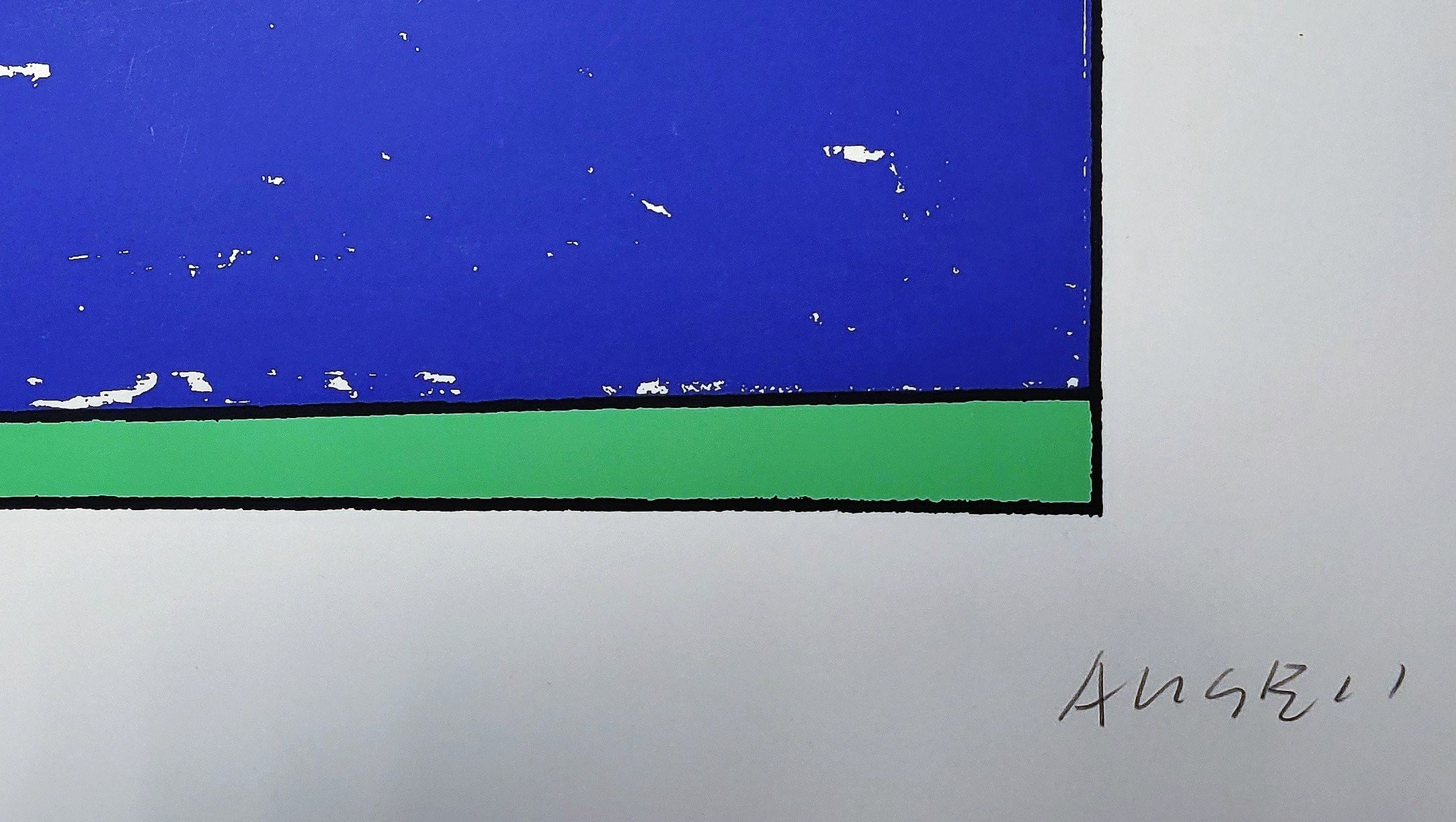 Artwork by Franco Angeli, Senza titolo, Made of Screen Print 