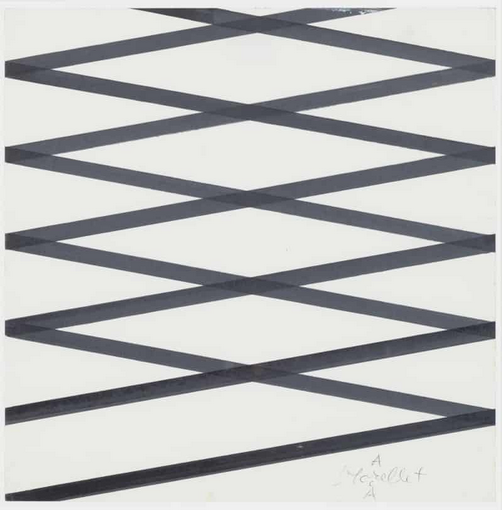 a black and white drawing of a diagonal pattern
