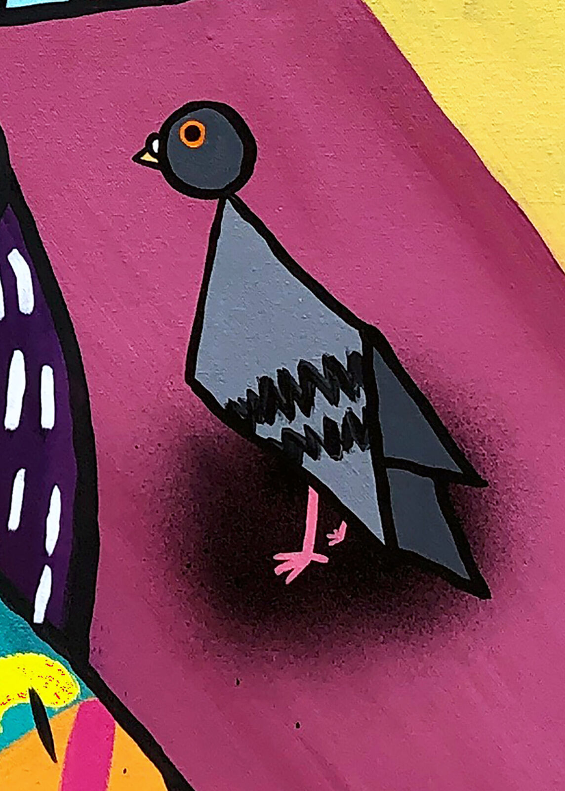 A painting of a woman with a bird on her shoulder.