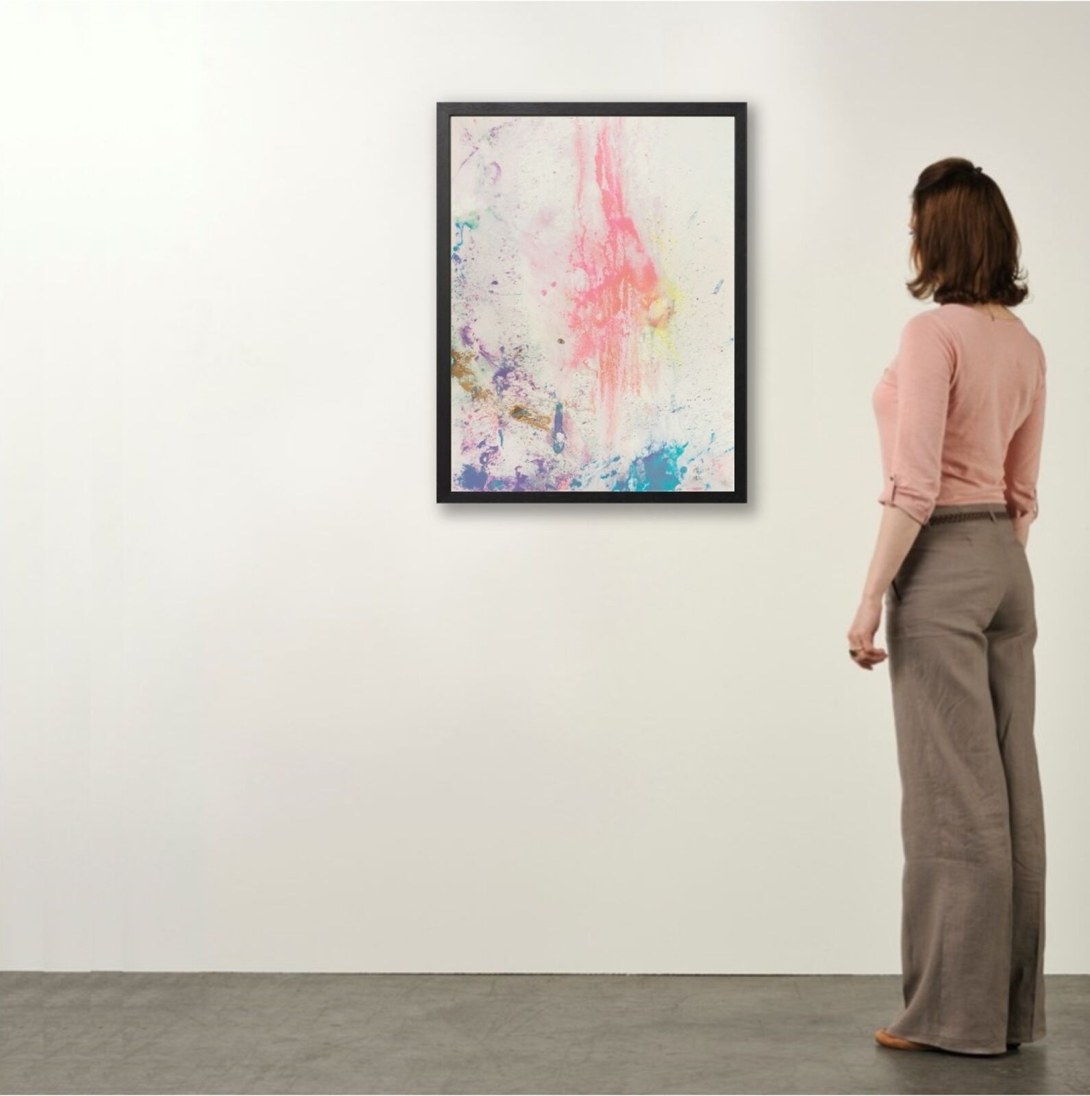 Artwork by Frank Bowling, As If Eleven, Made of 19 Colour Screenprint on Somerset Tub Sized Satin White 410gsm 