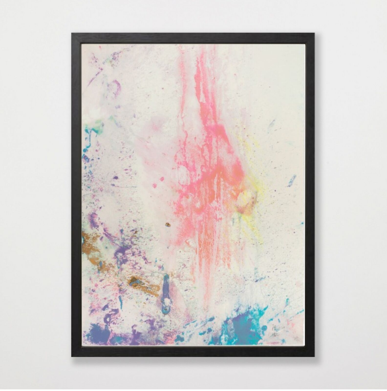 Artwork by Frank Bowling, As If Eleven, Made of 19 Colour Screenprint on Somerset Tub Sized Satin White 410gsm 