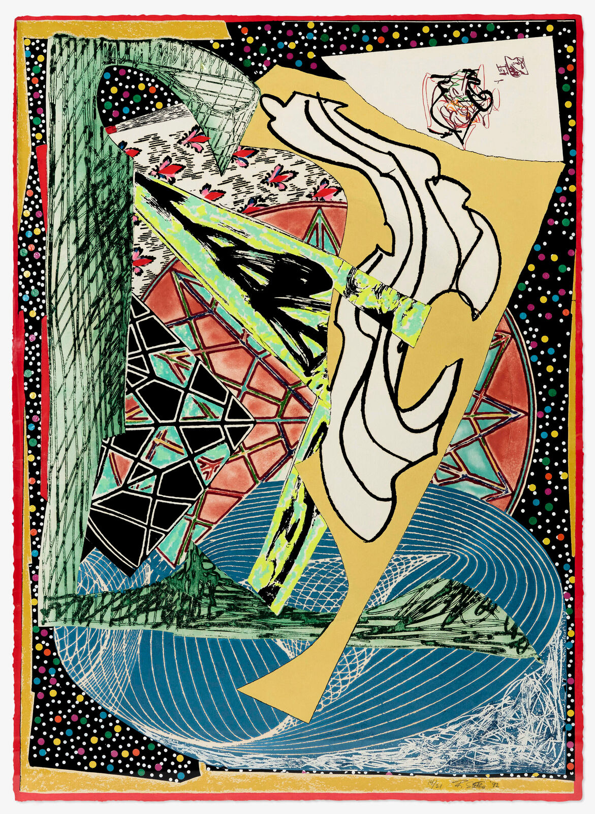 Jonah Historically Regarded, from the Moby Dick Domes series by Frank Stella, 1992