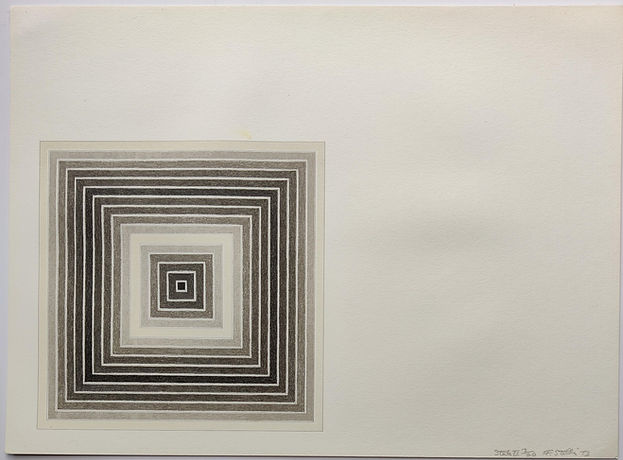 a black and white drawing of a square with a square in the middle
