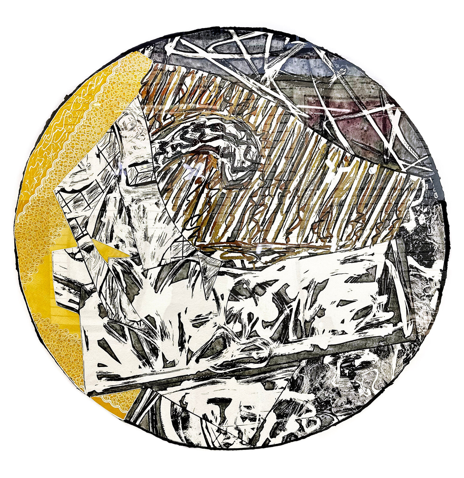 Swan Engraving Circle I, State I