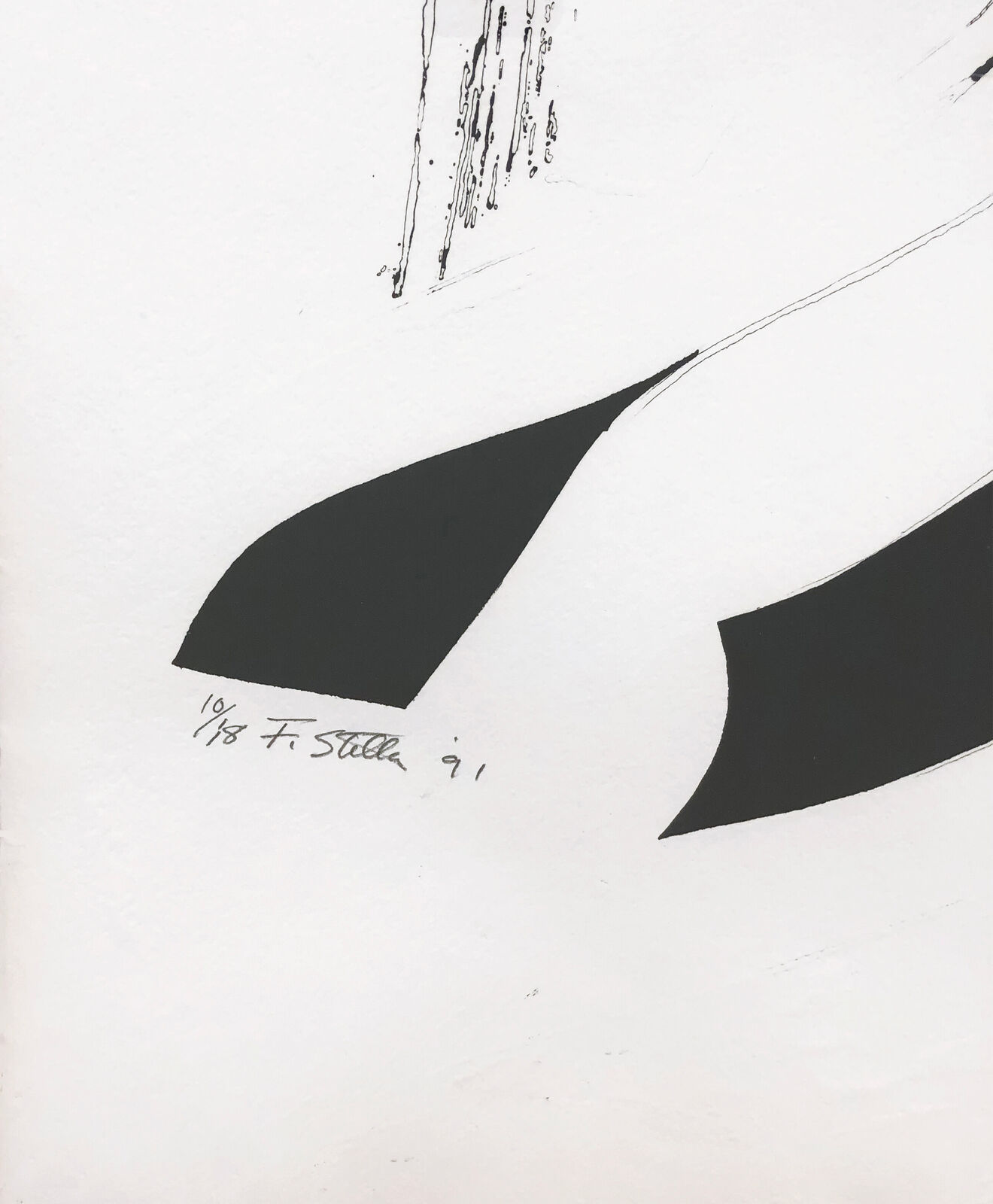Artwork by Frank Stella, The Fossil Whale, State 1 (huge signed etching and aquatint), Made of Etching And Aquatint 