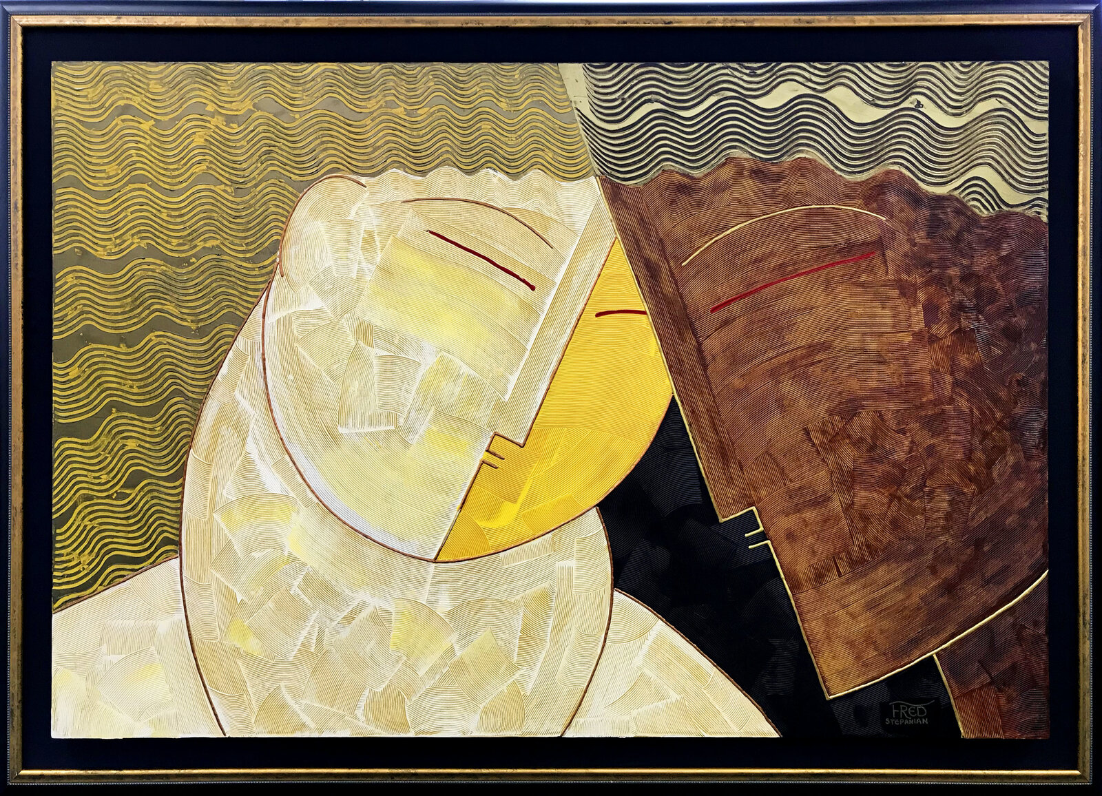 A painting of a woman with a book in her hand.