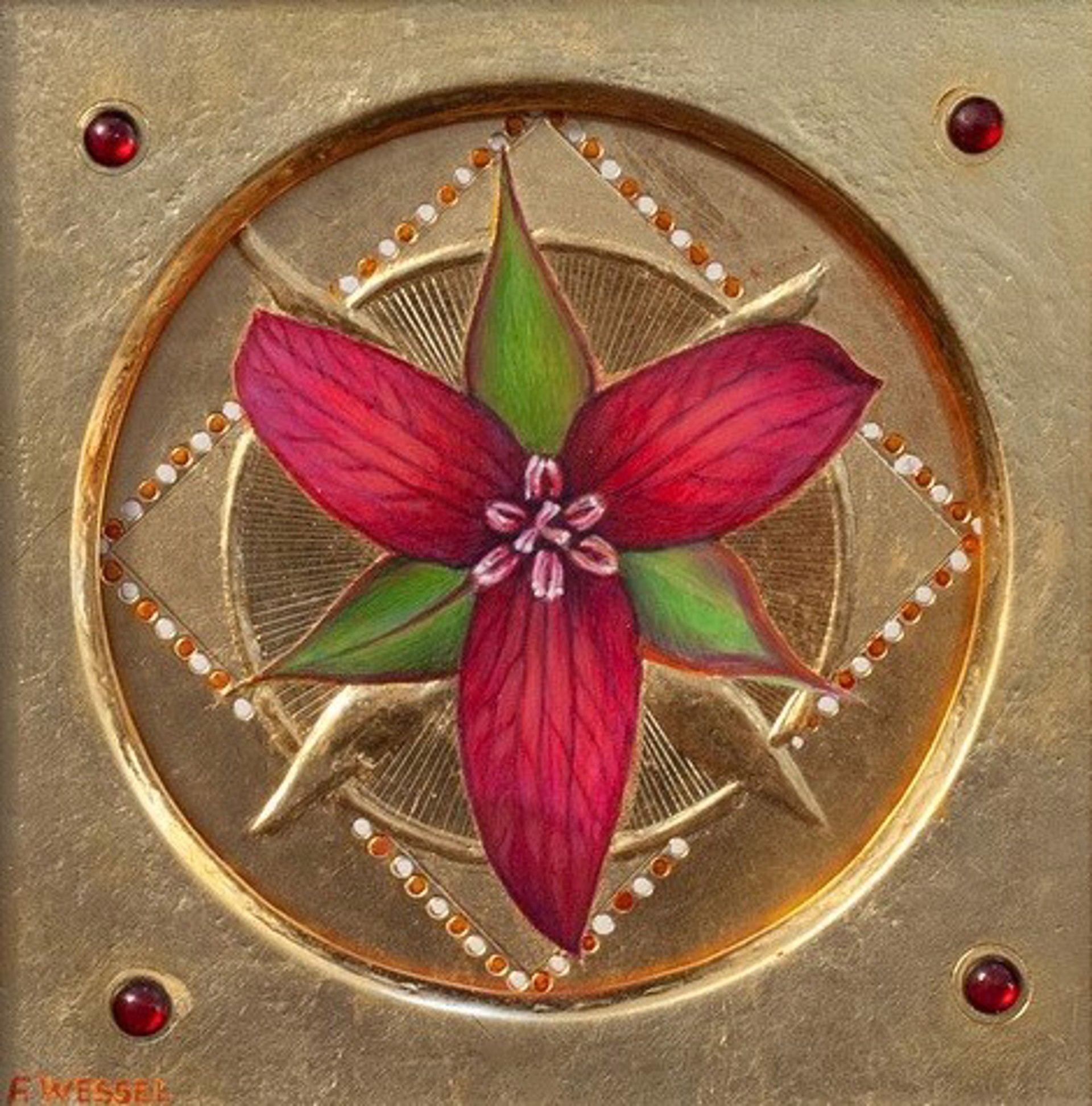 Red Trillium by Fred Wessel, 2024