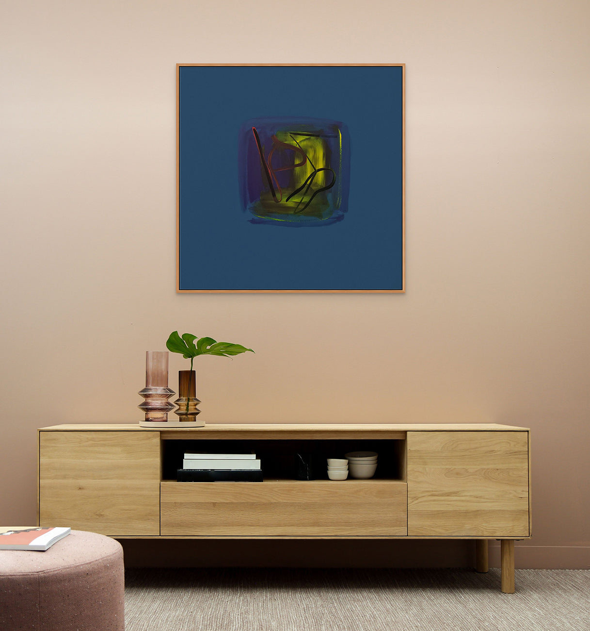 Artwork by Frédéric Prat, Bleu, Made of Acrylic on canvas 