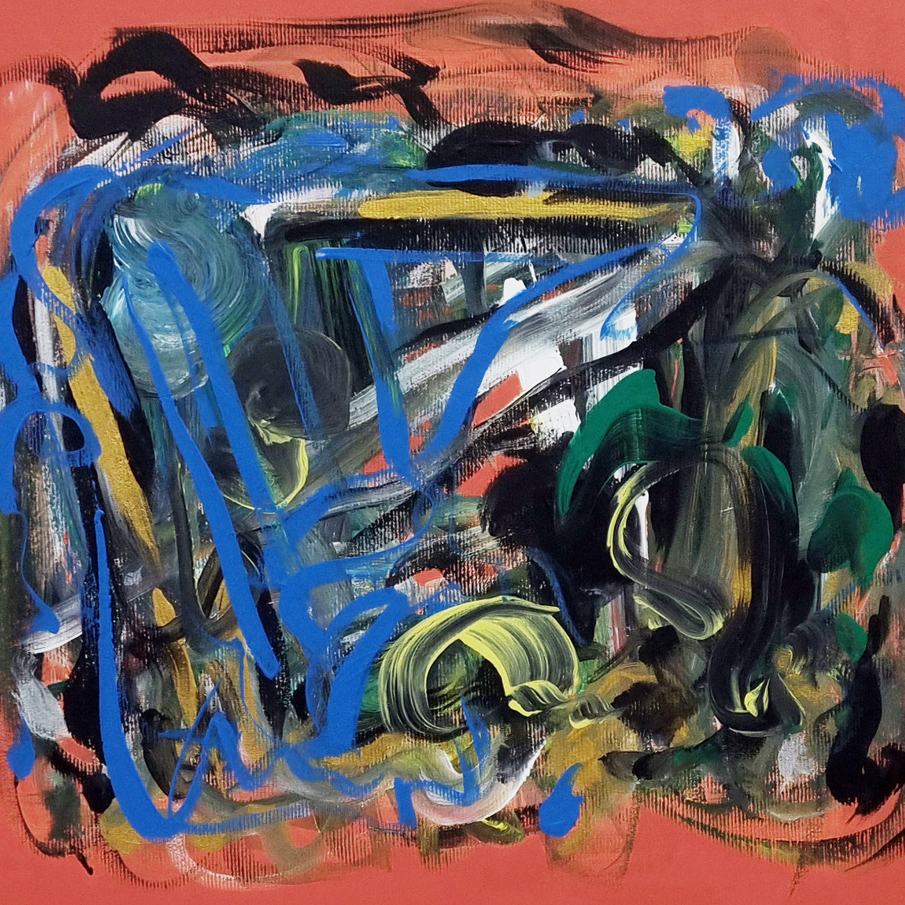 Artwork by Frédéric Prat, Orange, Made of Acrylic on canvas 