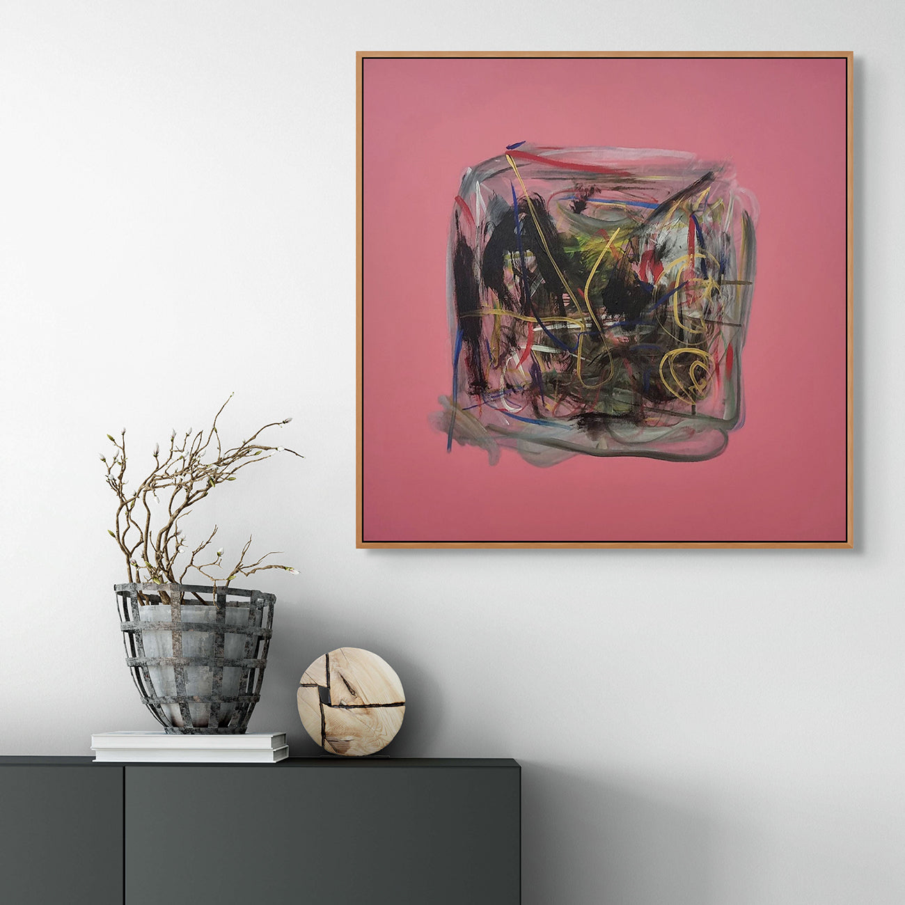 Artwork by Frédéric Prat, Rose 1, Made of Acrylic on canvas 