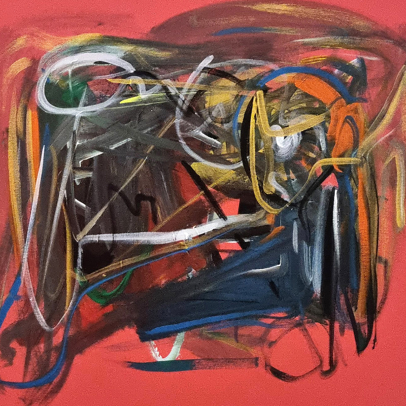 Artwork by Frédéric Prat, Rose 2, Made of Acrylic on canvas 