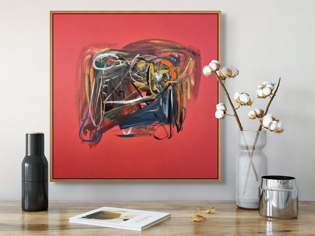 Artwork by Frédéric Prat, Rose 2, Made of Acrylic on canvas 