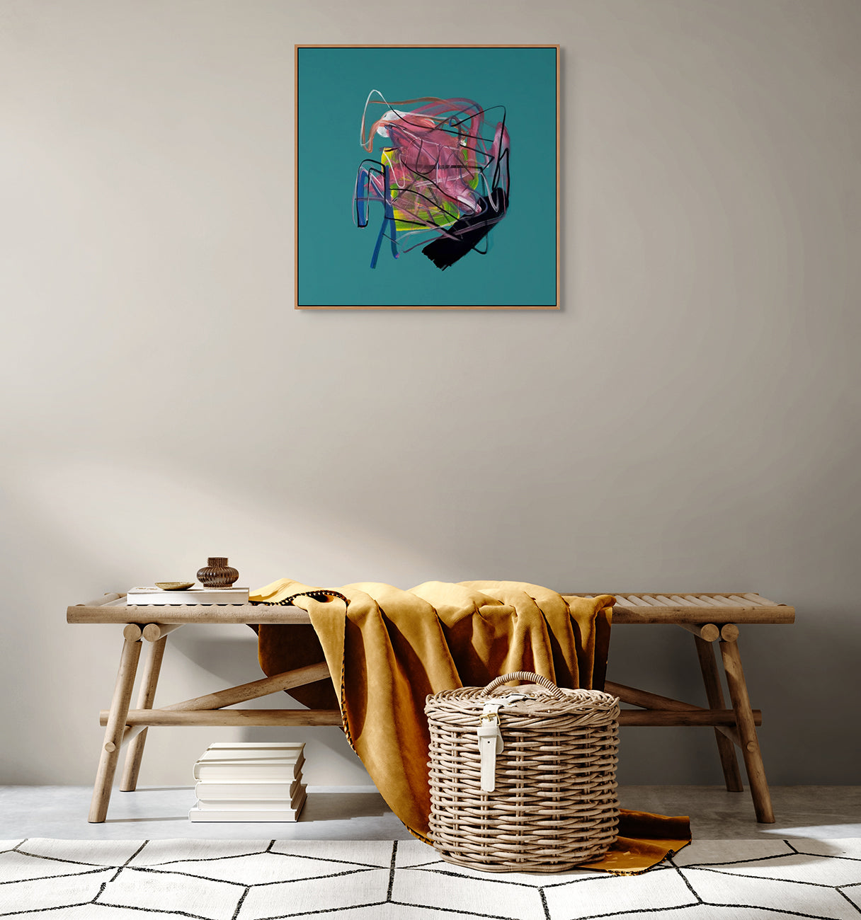 Artwork by Frédéric Prat, Vert 1, Made of Acrylic on canvas 