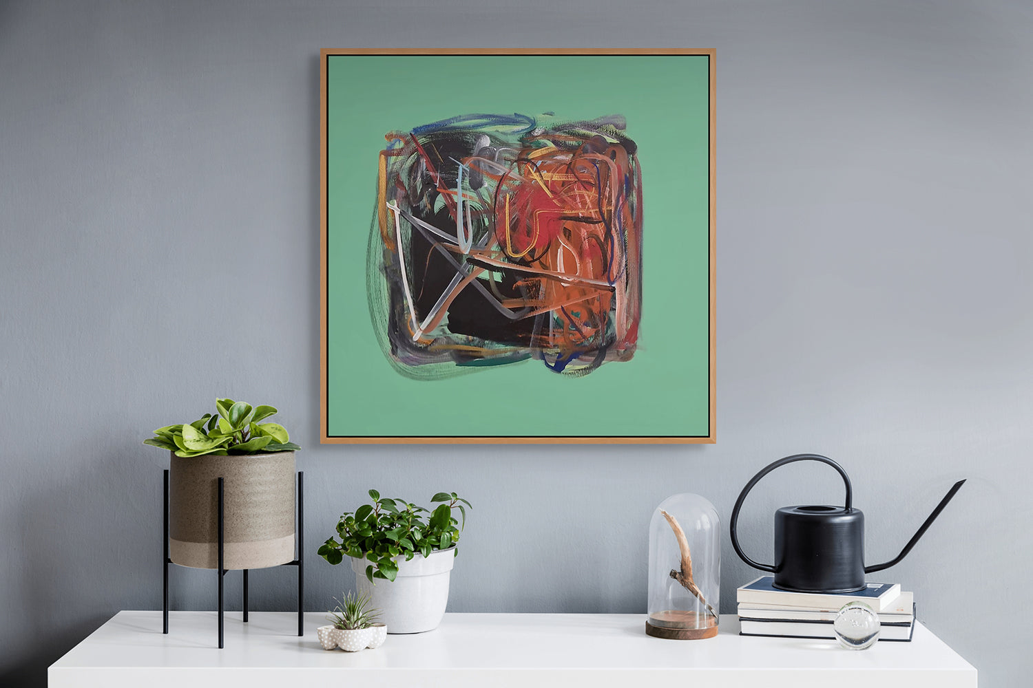 Artwork by Frédéric Prat, Vert 2, Made of Acrylic on canvas 