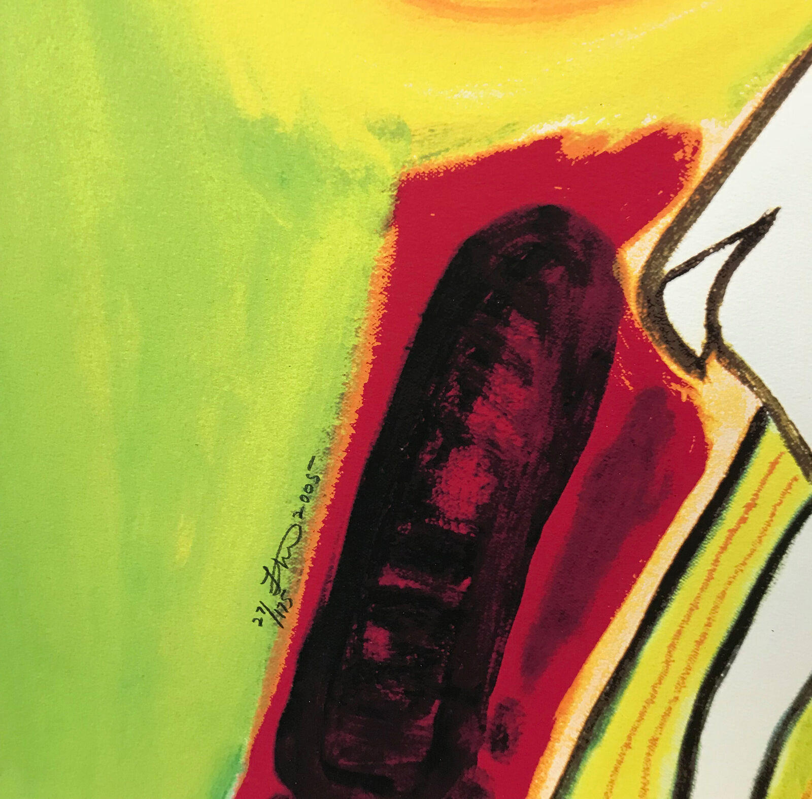 A painting of a man in a suit and tie.