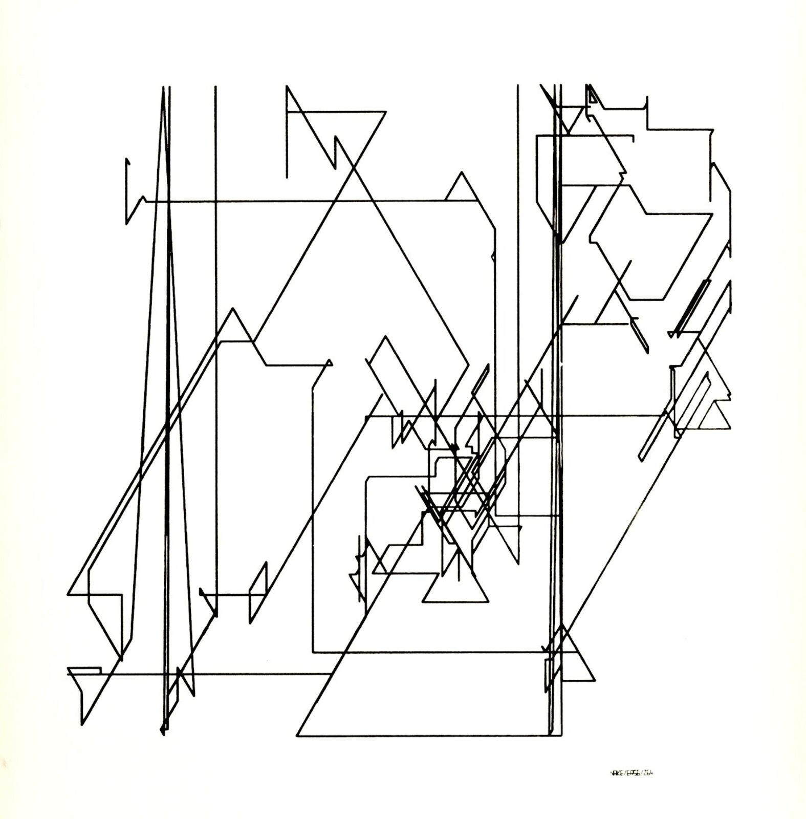 13.9.65 Nr.7 by Frieder Nake, 1965