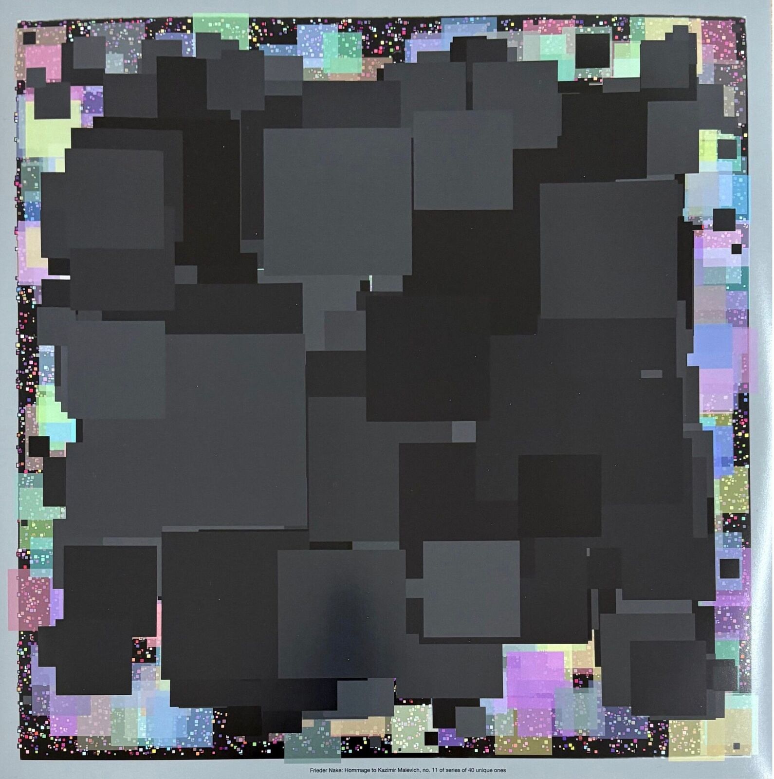 Frieder Nake, Hommage to Kazimir Malewich Nr.11 by Frieder Nake, 2018