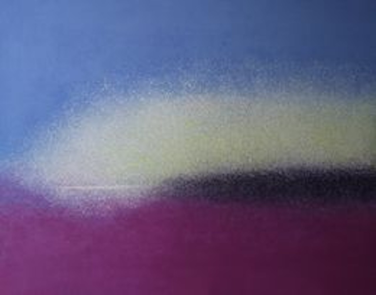 A minimalist abstract composition featuring a horizontal band of textured white against a gradient background.