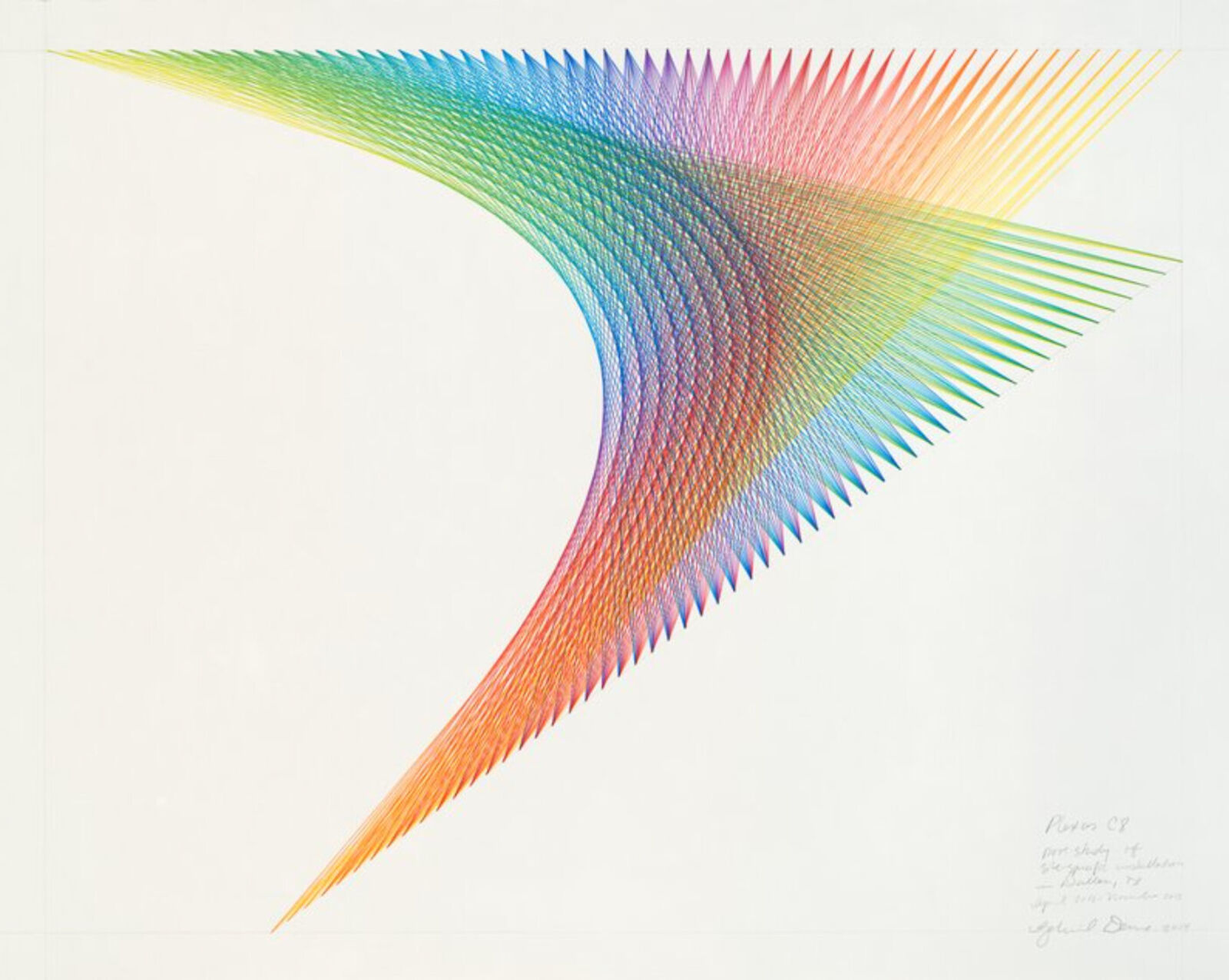 Artwork by Gabriel Dawe, Plexus C8, Made of Digital print 
