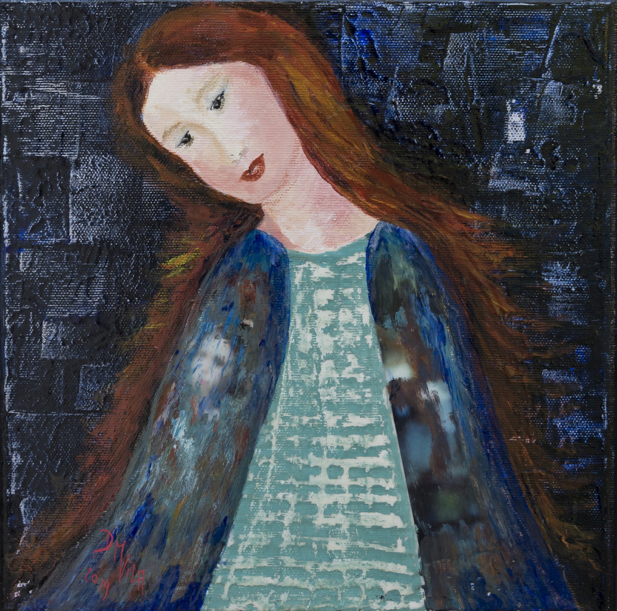 Vierge Au Manteau Bleu by Danielle  Maillet-Vila, 2019