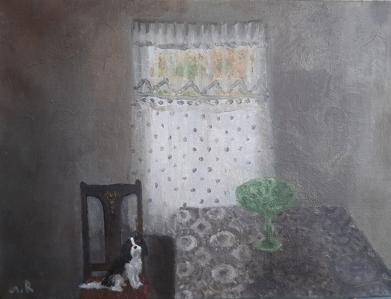 Dog in a Chair by Tinatin  Chkhikvishvili, 2024