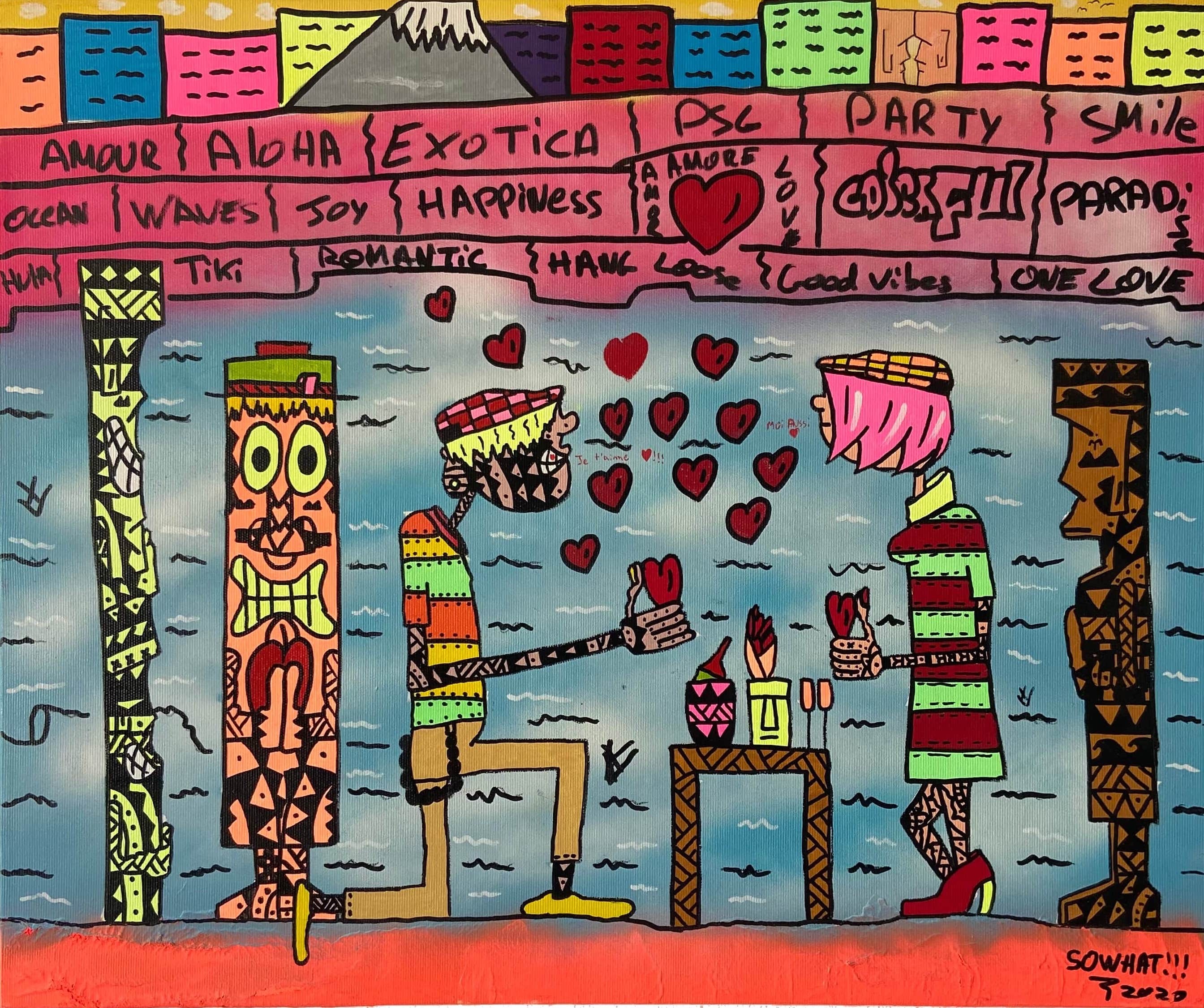 Romantic Dinner at Waikiki Beach by Ziv  Lahat, 2020
