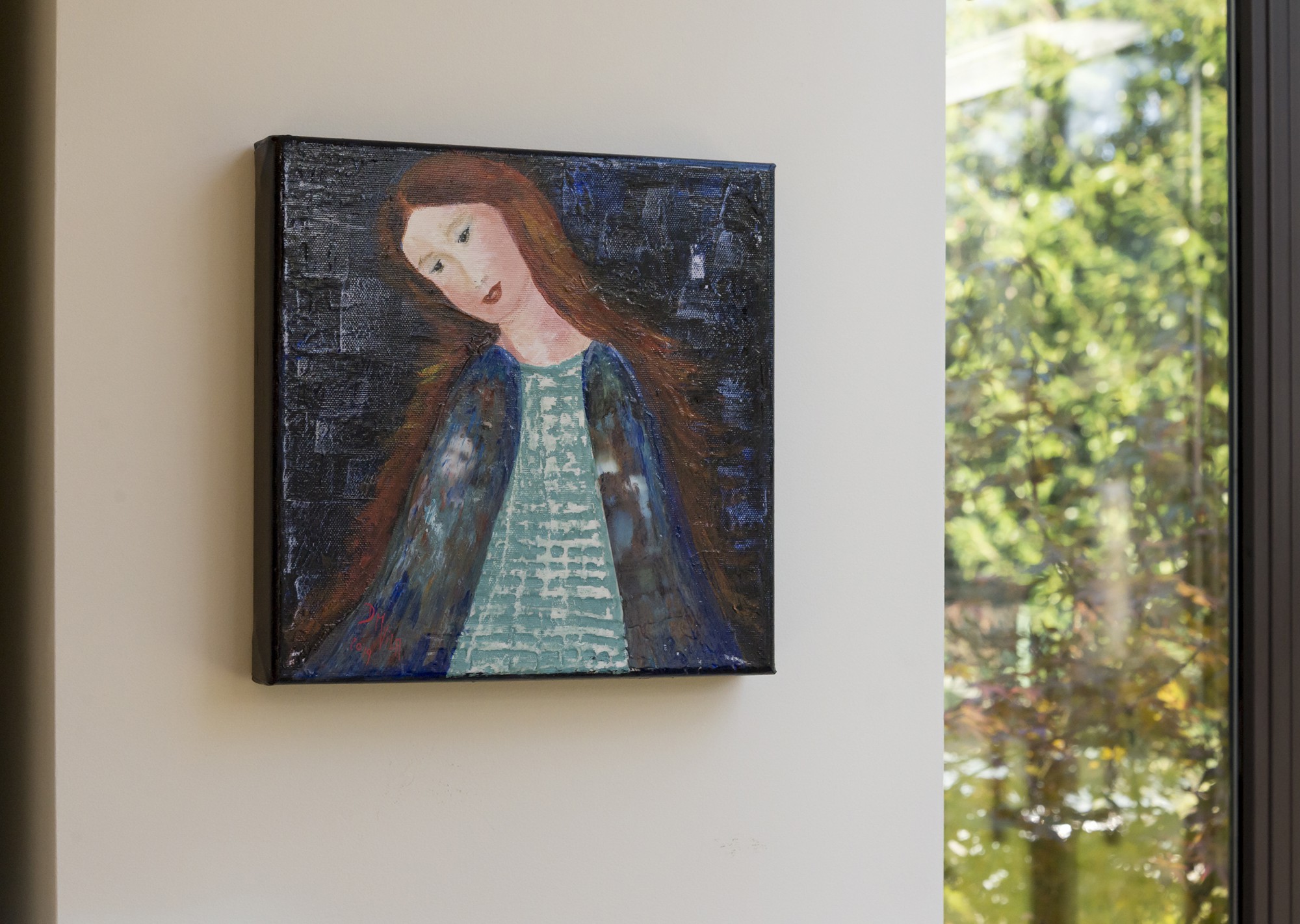 Vierge Au Manteau Bleu
