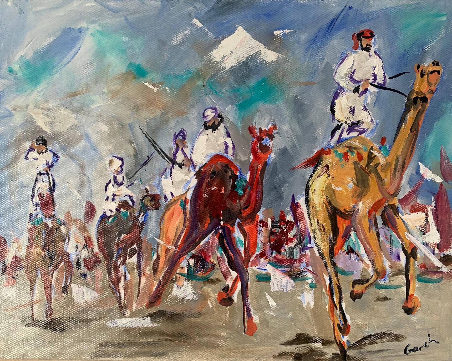 Camel Racing by Garth Bayley, null