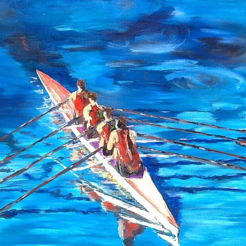 Summer Rowers by Garth Bayley, null