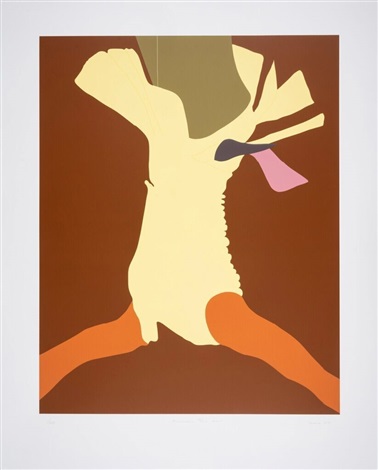 Artwork by Gary Hume, American Tan XXVI, Made of Screen print in 8 colours with one glaze, printed on 400gsm Somerset Tub Sized paper 