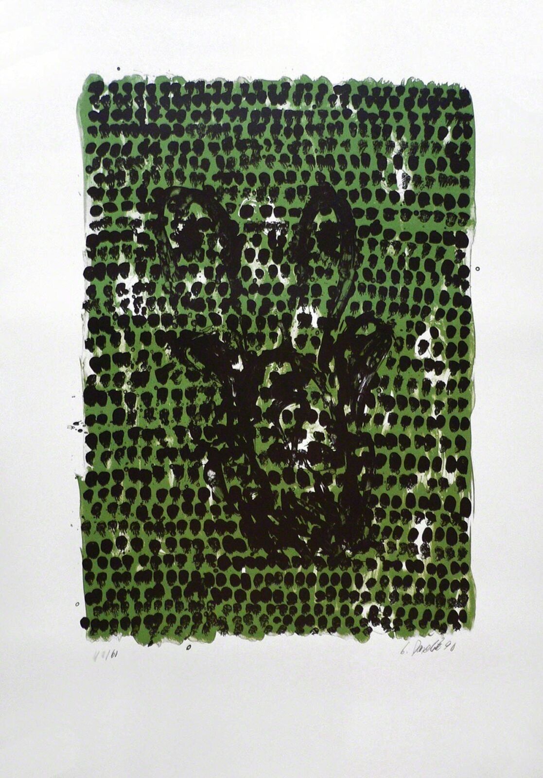 GRUNES TUCH by Georg Baselitz, 1990