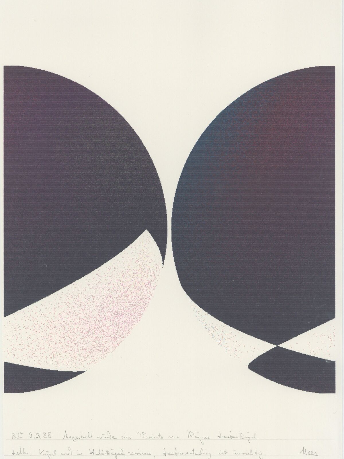 9.2.1988 by Georg Nees, 1988