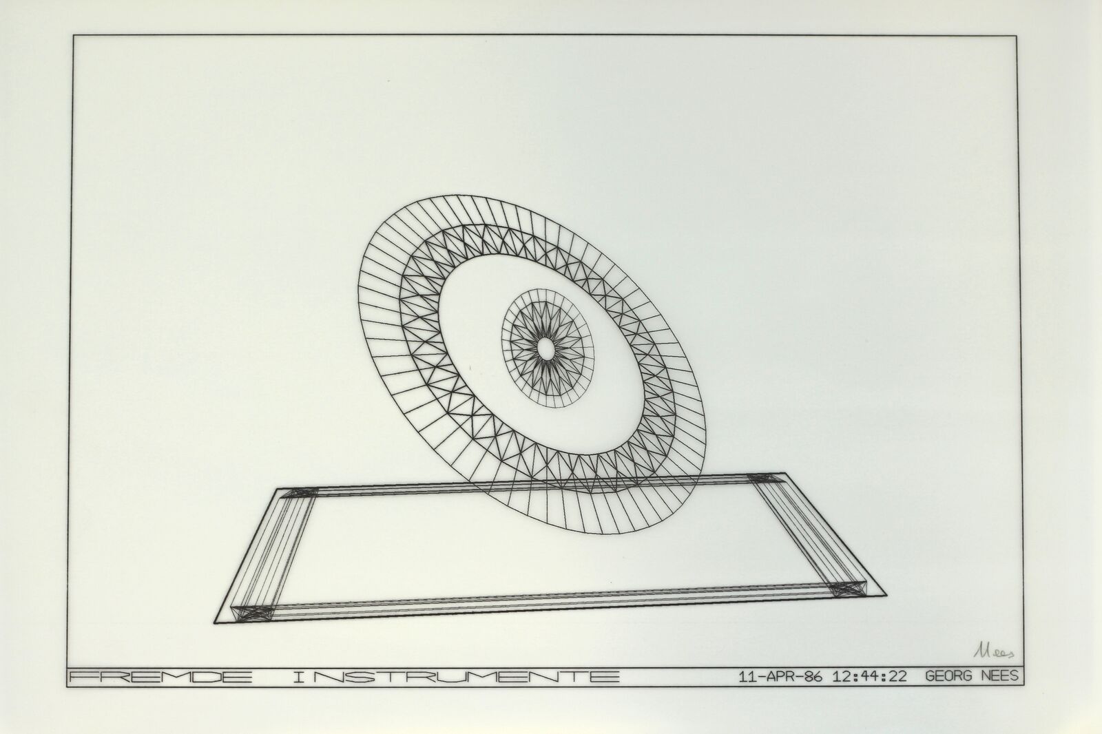 Fremde Instrumente by Georg Nees, 1986