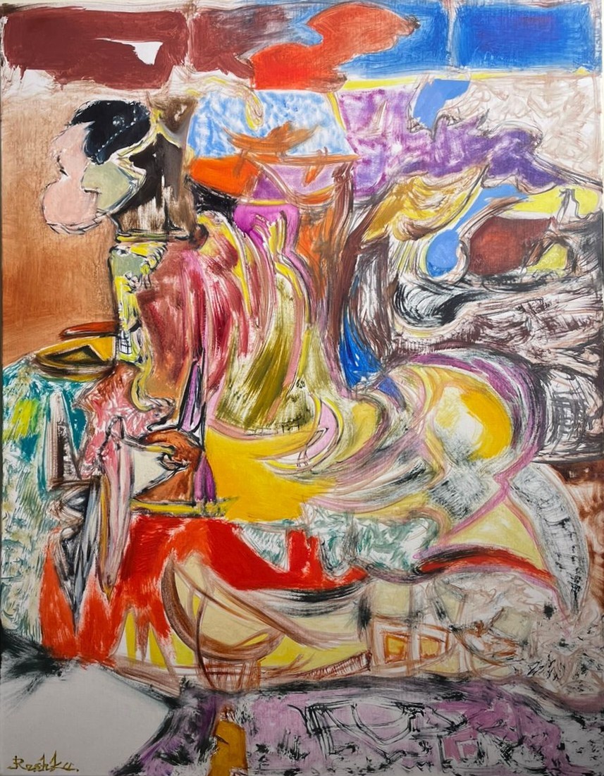 George Areshidze (Reshka) | Autoportrait Without Mirror (2024) | MutualArt
