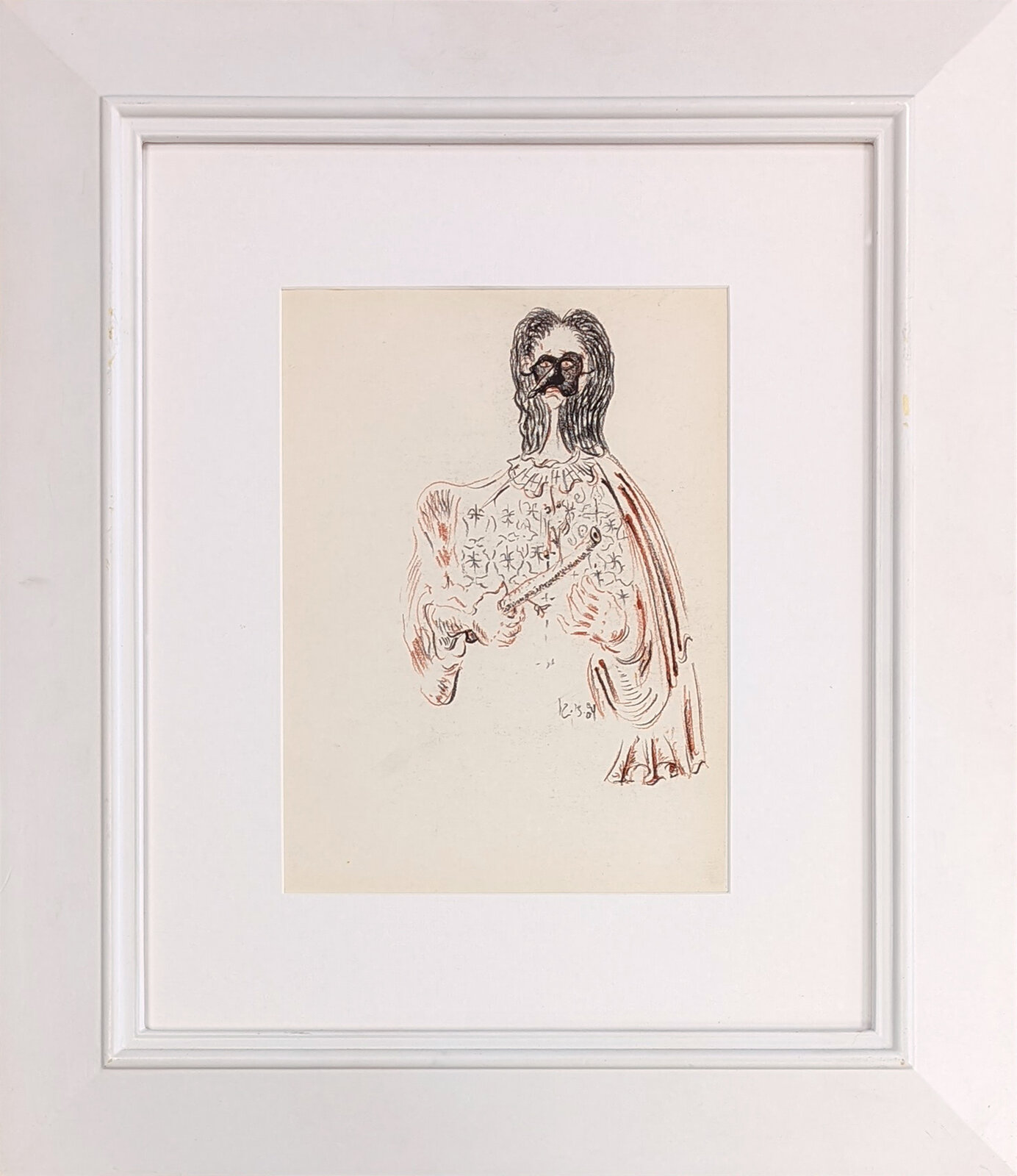 Untitled (Masked Figure) by George Condo, 1984