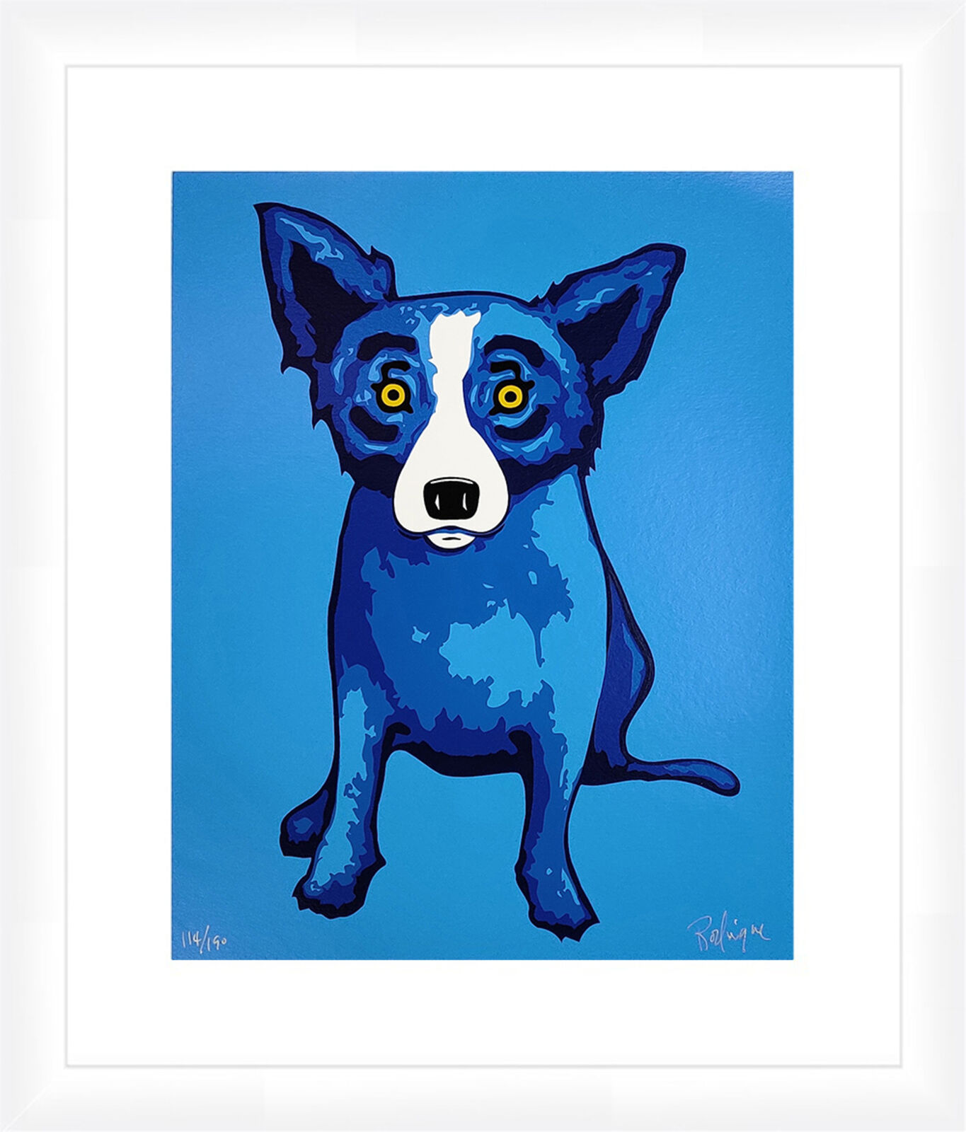 BLUE SKIES SHINING ON ME (BLUE DOG) by George Rodrigue, 2005