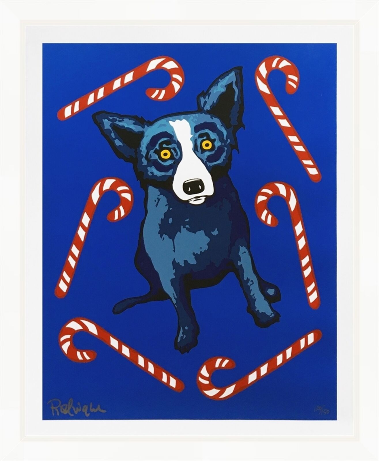 SWEET LIKE YOU (BLUE DOG) by George Rodrigue, 2000