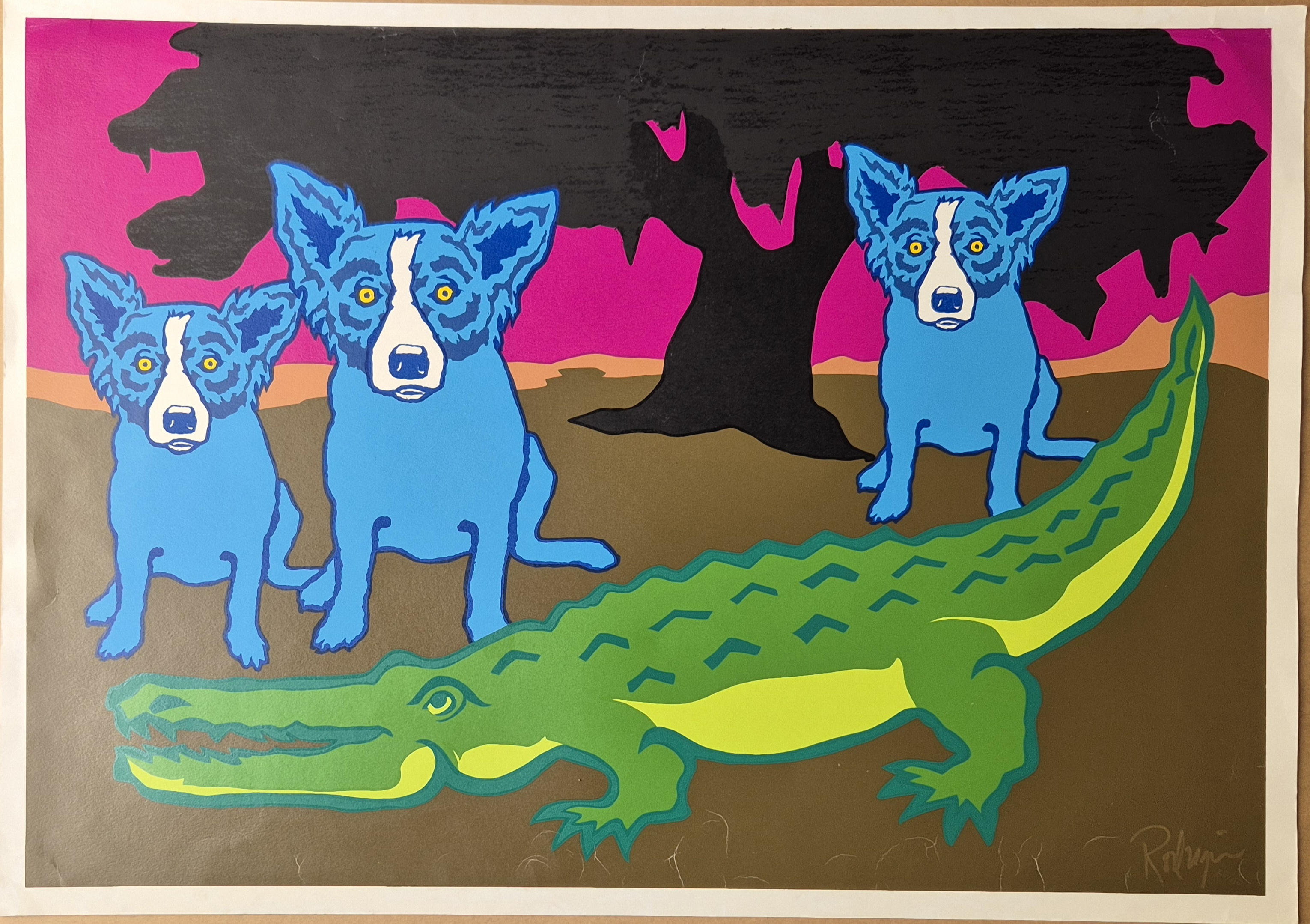 Later Gator by George Rodrigue, 1992