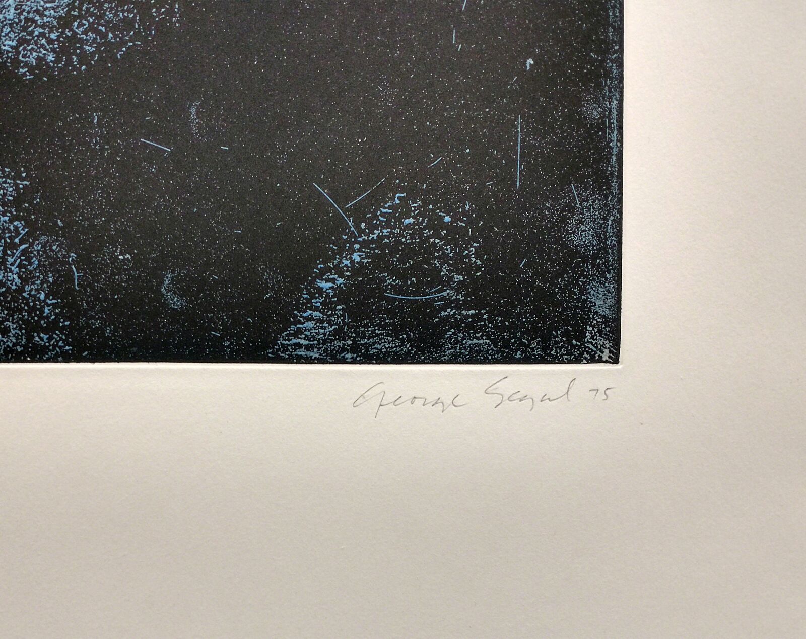 Artwork by George Segal, GIRL IN BLUE JEANS, Made of Etching And Aquatint 