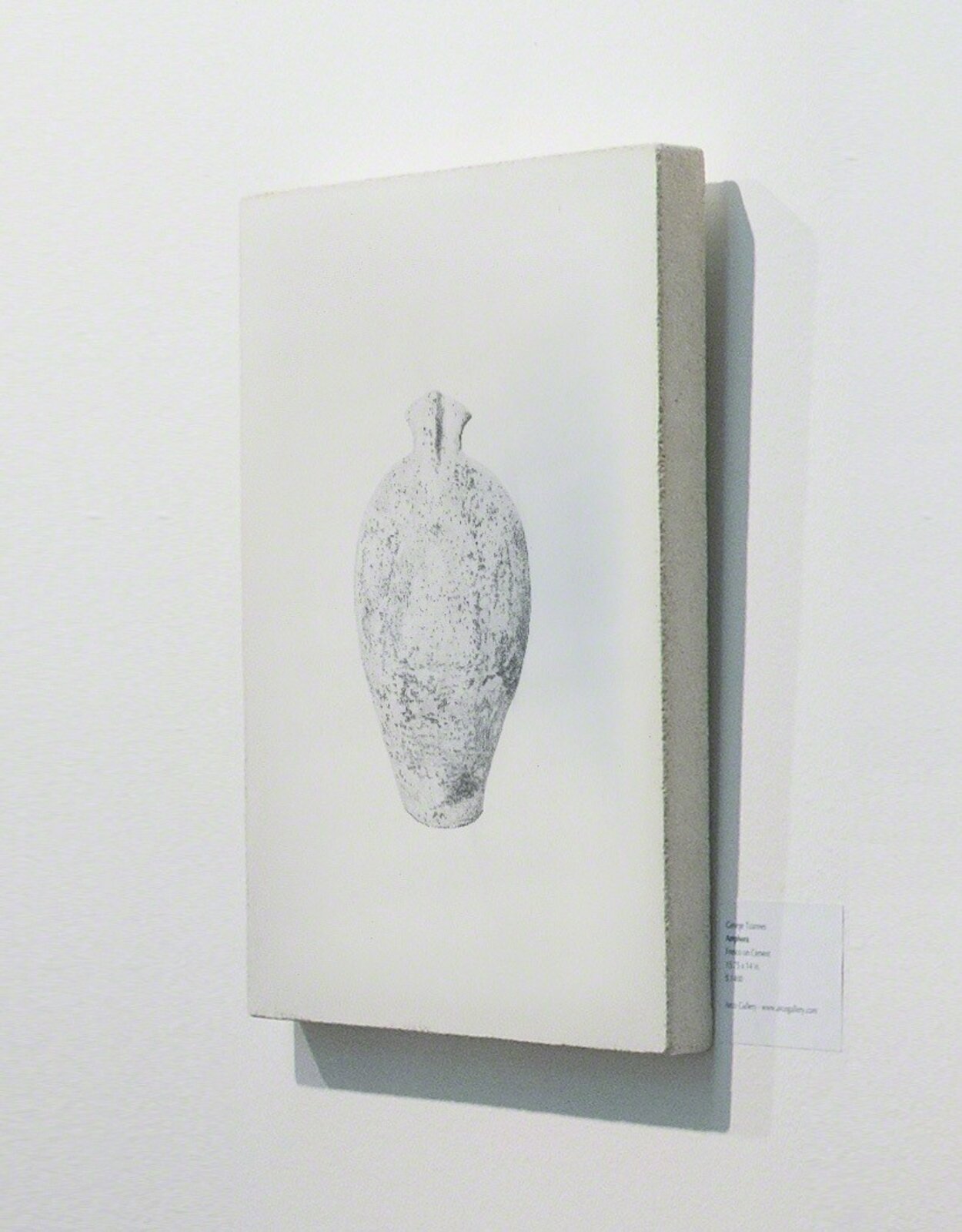 Artwork by George Tzannes, Amphora, Made of Monotype on Concrete 